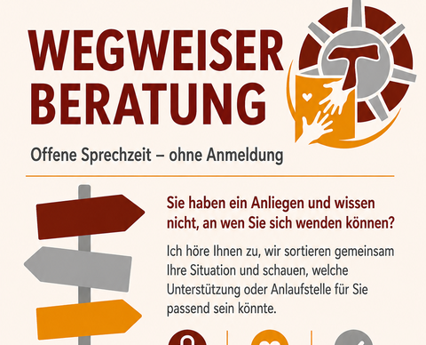 Plakat Wegweiser Beratung